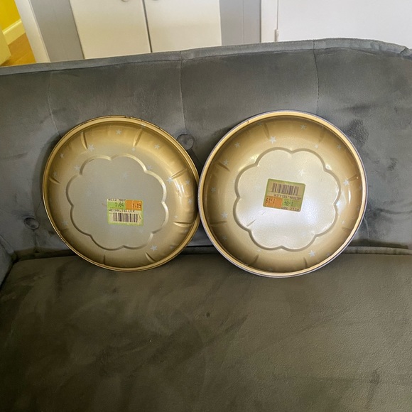 Vintage Christmas Santa Litho Tin Metal Serving Plate Tray. West Germany HP - Picture 2 of 6